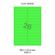Fluo Groen A 26-2 - 99.1x21.2mm