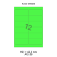 Fluo Groen A 12-2B - 99.1x42.3mm
