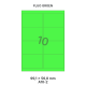 Fluo Groen A 10-2 - 99.1x56.8mm
