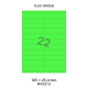 Fluo Groen HG 22-2 - 105x25.4mm 