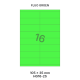 Fluo Groen HG 16-2S - 105x35mm  