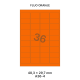 Fluo Oranje A 36-4 - 48.3x29.7mm