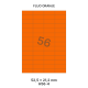 Fluo Oranje H 56-4 - 52.5x21.2mm