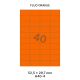 Fluo Oranje H 40-4 - 52.5x29.7mm