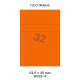 Fluo Oranje HG 32-4 - 52.5x35mm