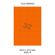 Fluo Oranje H 32-4 - 52.5x37.1mm