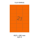 Fluo Oranje A 21-3 - 63.5x38.1mm