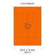 Fluo Oranje A 12-3 - 63.5x72mm 
