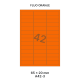 Fluo Oranje A 42-3 - 65x20mm  