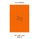 Fluo Oranje H 30-3 - 70x29.7mm 