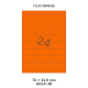 Fluo Oranje HG 24-3B - 70x33.9mm 