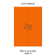 Fluo Oranje A 26-2 - 99.1x21.2mm