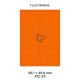 Fluo Oranje A 12-2S - 99.1x46.6mm
