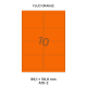Fluo Oranje A 10-2 - 99.1x56.8mm