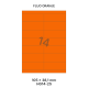 Fluo Oranje HG 14-2S - 105x38.1mm