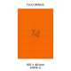 Fluo Oranje HG 14-2 - 70x38.1mm