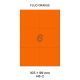 Fluo Oranje H 6-2 - 105x99mm  