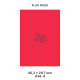 Fluo Rood A 36-4 - 48.3x29.7mm