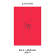 Fluo Rood A 18-3 - 63.5x46.6mm