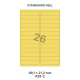 Standaard Geel A 26-2 - 99.1x21.2mm