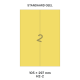 Standaard Geel H 2-2 - 105x297mm  