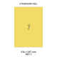 Standaard Geel H 1-1 - 210x297mm  