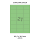 Standaard Groen A 21-3 - 63.5x38.1mm