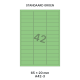 Standaard Groen A 42-3 - 65x20mm  