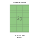 Standaard Groen HG 33-3 - 70x25.4mm 