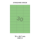 Standaard Groen H 30-3 - 70x29.7mm 