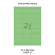 Standaard Groen HG 21-3 - 70x38.1mm