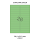 Standaard Groen A 26-2 - 99.1x21.2mm
