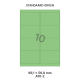 Standaard Groen A 10-2 - 99.1x56.8mm