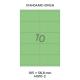 Standaard Groen HG 10-2 - 105x56.8mm