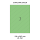 Standaard Groen H 1-1SC - 210x297mm  