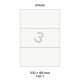 Opaak wit H 3-1 - 210x99mm  