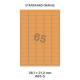 Standaard Oranje A 65-5 - 38.1x21.2mm