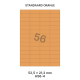 Standaard Oranje H 56-4 - 52.5x21.2mm