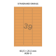 Standaard Oranje A 39-3 - 63.5x21.2mm