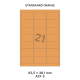 Standaard Oranje A 21-3 - 63.5x38.1mm
