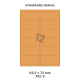 Standaard Oranje A 12-3 - 63.5x72mm 