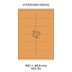 Standaard Oranje A 12-2S - 99.1x46.6mm