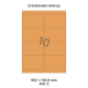 Standaard Oranje A 10-2 - 99.1x56.8mm