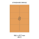Standaard Oranje A 8-2 - 99.1x67.8mm