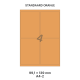 Standaard Oranje A 4-2 - 98x140mm  