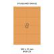 Standaard Oranje HG 8-2S - 105x71mm  