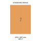 Standaard Oranje H 1-1 - 210x297mm  