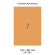 Standaard Oranje H 1-1SC - 210x297mm  