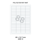 Polyester Wit Mat A 88-4 - 48x12 7mm 