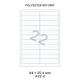 Polyester Wit Mat A 22-2 - 94x25 4mm 